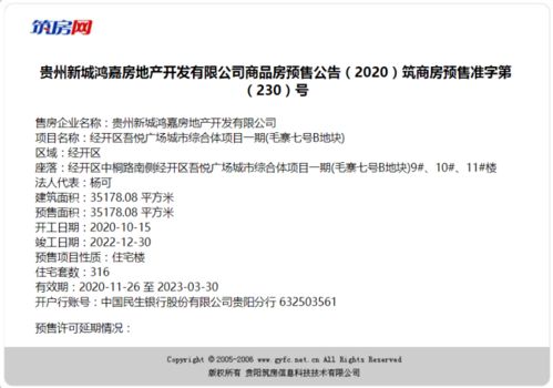 新房上架 贵阳城区近4万方房源新获预售 涉及354套住宅