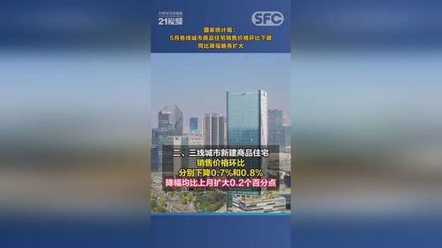 国家统计局 5月各线城市商品住宅销售价格环比下降 同比降幅略有扩大